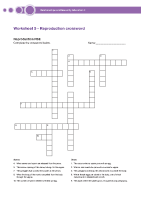 Worksheet 5 - Reproduction Crossword front page preview
              